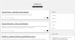 Desktop Screenshot of icons.cz